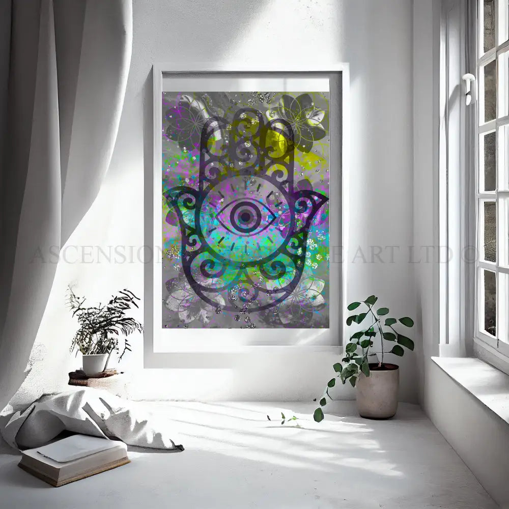 Meditation art print, spiritual wall art