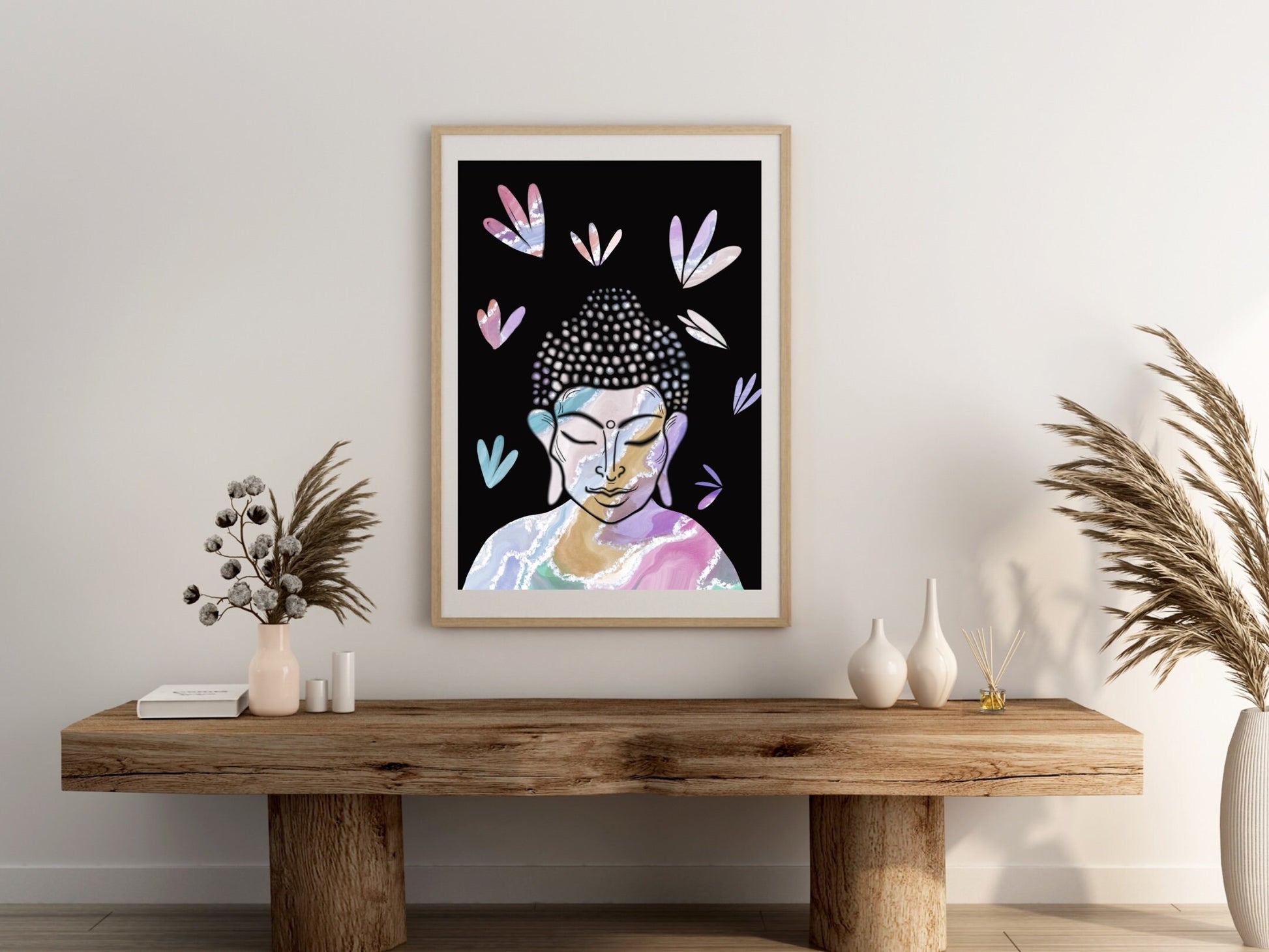 Wellness spiritual Buddha digital artwork art print download